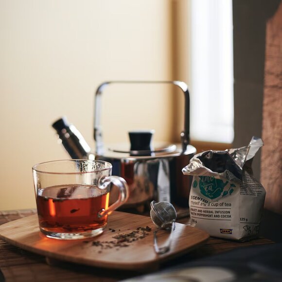 Clear Glass Tea Cups Coffee Cups IKEA Set Of 4 - Picture 1 of 3